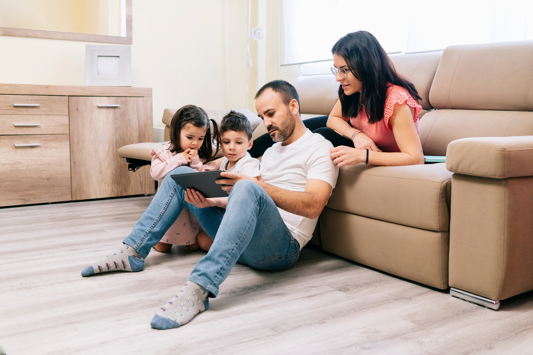 Family Spending Time at Home